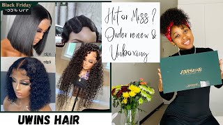 UWINS HAIR REVIEW amp UNBOXING  SOUTH AFRICAN YOUTUBER [upl. by Anauqes]