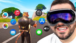 Playing Fortnite In Apple Vision Pro [upl. by Ramona]