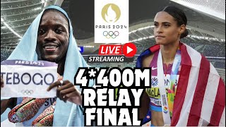 4400M RELAY FINAL LIVE Paris 2024 Olympics Watch Party [upl. by Cathee]