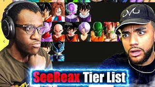 Rating SEEREAX Dragon Ball Xenoverse 2 Tier List [upl. by Elnar]