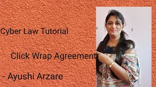 Click Wrap Agreement  Cyber Law Tutorial [upl. by Notnef184]