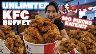 KFC SINGAPORES FIRST EVER UNLIMITED CHICKEN BUFFET DESTROYED  100 PIECES EATEN IN 90 Minutes [upl. by Foss884]