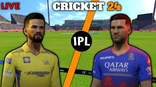 RCB vs CSK Live Gameplay  IPL 2025  Cricket 24  C24 Live [upl. by Ary]