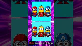 MINIONS💛 disfrazados de SUPERHÉROES ¡Busca las 5 diferencias [upl. by Leidba33]