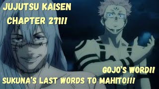 Sukuna’s Final Words Jujutsu Kaisen Chapter 271 Explained [upl. by Bancroft426]