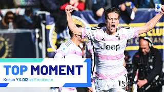 What a way to score your first in Serie A  Top Moment  FrosinoneJuventus  Serie A 202324 [upl. by Lyrem]