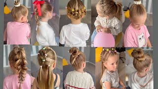 TOP 10 HAIRSTYLE FOR SCHOOLMEDIUM HAIR [upl. by Aetnahs]