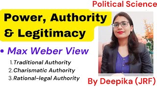 Concept of Power Authority and Legitimacy in Political Science [upl. by Benkley866]