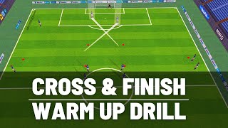 Crossing amp Finishing Drill  U13 U14 U15  FootballSoccer  2021 [upl. by Blight]