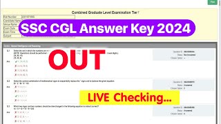 SSC CGL Answer Key 2024 Kaise Dekhe  SSC CGL Answer Key 2024 Kaise Check Kare [upl. by Aretha950]