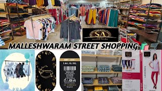 Malleshwaram Street shopping 🛒 SA FABRICS Bangalore 961134139697 [upl. by Ennairoc700]