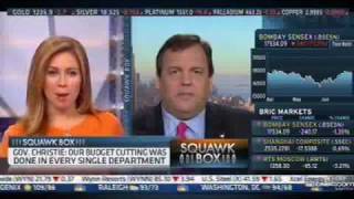 Governor Christie on CNBCs Squawk Box Part 1 [upl. by Notac162]