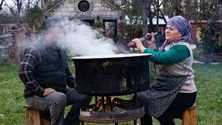 Homemade Pasta  Surhullu Traditional Azerbaijani Food [upl. by Annert998]