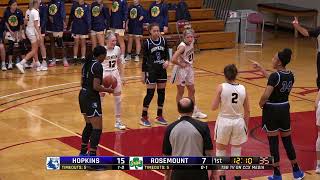 High School Girls Basketball Hopkins vs Rosemount [upl. by Ennairrac]