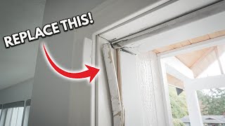 How To Replace A Door Weatherstrip Seal To Stop Rain Wind Pest From Entering Your House EASY DIY [upl. by Rintoul381]