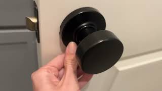 Kwikset Pismo Interior Passage Door Knob Handle For Closet and Hallway Doors Review [upl. by Atinid]