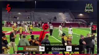 East Texas Crusaders v central Texas dragons semi pro football [upl. by Lisa]