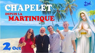 CHAPELET 🙏 Mercredi 2 Oct  Depuis la MARTINIQUE [upl. by Abita]