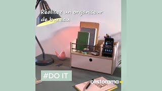 DIY  Réalisez un organisateur de bureau  Castorama [upl. by Fortunna]