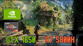 GTX 1650  Ryzen 7 5800H  Uncharted 4 [upl. by Eadahs]