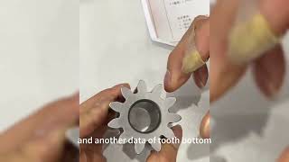 How to measure spur gears with CMM measuring centerWelleshaft [upl. by Nafets]