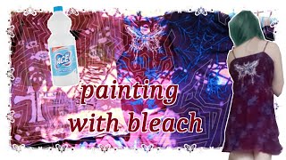 bleach painting clothes [upl. by Ailet]