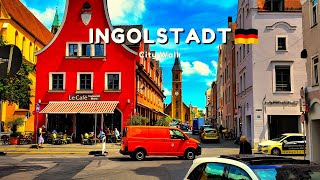 Ingolstadt Germany Relaxed City Walk on a Beautiful Spring Day  4K City Tour [upl. by Felten]