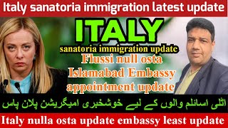 Italy immigration 2024 new update todayitaly flussi nulla ostaitaly ka free visa apply karne ka ta [upl. by Vassaux]