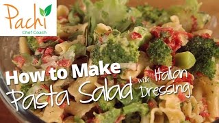 How To Make PASTA SALAD w Italian Dressing for WEIGHT LOSS amp enjoy delicious Campanelli [upl. by Suiddaht414]