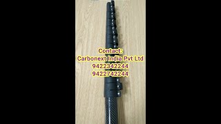 Carbonext Carbon Fibre Telescopic Pole Features  JourneyDemonstrationApplications  Made in India [upl. by Farrica]