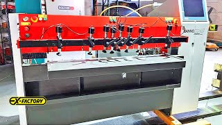 GANNOMAT INDEX 130 LOGIC CNC BORE GLUE amp DOWEL INSERTER [upl. by Marelya]