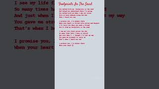 quotFootprints In The Sandquot Leona Lewis Lyrics [upl. by Feune]