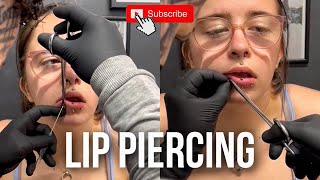 Must Watch  LIP PIERCING [upl. by Shriner]