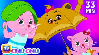 Rain Rain Go Away Nursery Rhyme With Lyrics  Cartoon Animation Songs for Kids  Cutians  ChuChu TV [upl. by Nytsirc557]