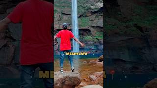 Meghalaya waterfalls✌️ shorts travelling🤩 [upl. by Ennovaj]