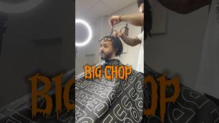 BIG CHOP ✂️  barber hairstyle barbershop haircut motivation hairsalon podcast [upl. by Oringa]