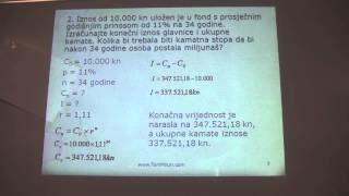 Složeni dekurzivni kamatni račun 02 [upl. by Germaun864]