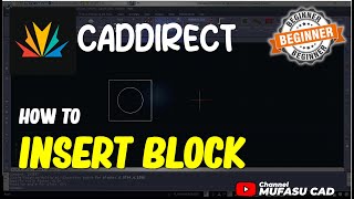 Caddirect How To Insert Block [upl. by Assyle846]