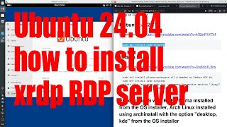 Ubuntu 2404 how to install xrdp RDP server tutorial  May 2024  ca03e5ac [upl. by Tamar]