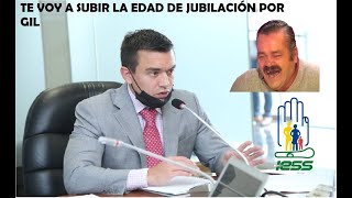 Atención Daniel Noboa aumentaría los años de jubilación al IESS [upl. by Larrabee]