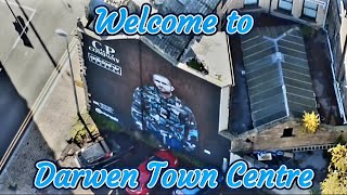 Fun flight over Darwen town centre on a sunny Saturday [upl. by Inalem]