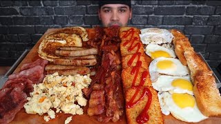 ASMR NO TALKING EATING A LITTLE BREAKFEST MUKBANG [upl. by Acinoreb]