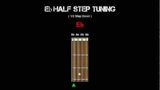 Bass Tuning  Eb Half Step [upl. by Edecrem]