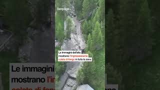 Alto Adige frana in Val Badia il fango invade le strade shorts news [upl. by Wain]