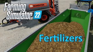 Farming Simulator 22 Tutorial  Fertilizers Liquid Solid Slurry Manure Digestate [upl. by Annerol]