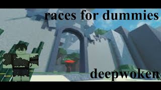 all deepwoken races  stats [upl. by Ainimreh]