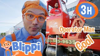 Smash My Trash  Excavators amp Monster Trucks  Blippi and Meekah Best Friend Adventures [upl. by Horten322]