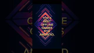 TOP 5 BEST OFFLINE GAMES FOR ANDROIDgaming gaming tips tipsandtricks MRGAMINGMS [upl. by Vallonia]