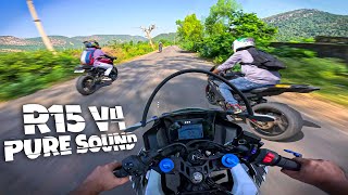 R15 V4m Pure Sound  Quickshifter  Leovince Exhaust  4K Raw Uncut [upl. by Anigroeg154]