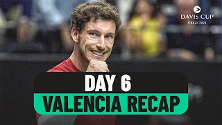 Day 6 Valencia Recap  Davis Cup 2024 Finals Group Stage [upl. by Anegroeg]